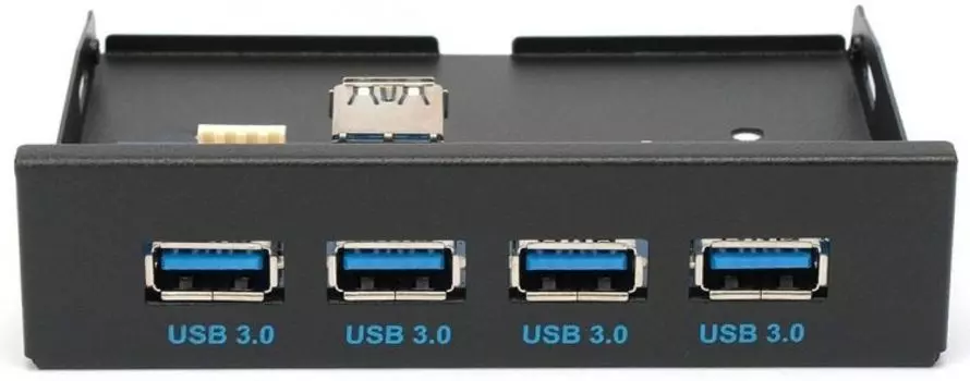 Планка Gembird FP3.5-USB3-4A USB 3.0 на переднюю панель 3.5", 4xUSB-A 3.0