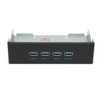 Планка Gembird FP5.25-USB3-4A USB 3.0 на переднюю панель 5.25", 4xUSB-A 3.0