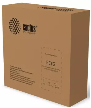 Пластик для принтера 3D PETG Cactus CS-3D-PETG-1KG-PURPLE D1.75ММ 1КГ L316М 1ЦВ.