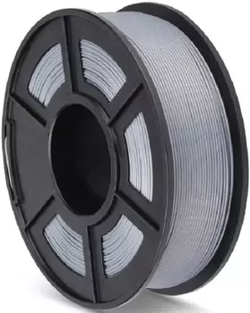 Пластик NVP NV-3D-PLA-P-SILVER PLA+ Silver для 3D печати, диаметр 1.75мм, длина 330м, 1 кг