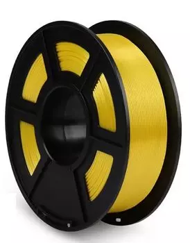 Пластик NVP NV-3D-SILK-PLA-P-YELLOW Silk PLA+ Yellow для 3D печати, диаметр 1.75мм, длина 330м, 1 кг