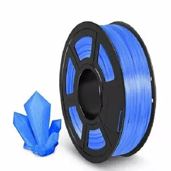 Пластик NVP NV-3D-TPU-TRANS-BLUE TPU Trans. Blue для 3D печати, диаметр 1.75мм, длина 165м, 0,5 кг