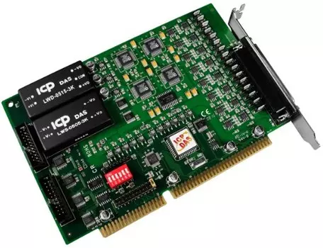 Плата ICP DAS ISO-DA16 14 bit 16 Channel Isolated Analog Output Board
