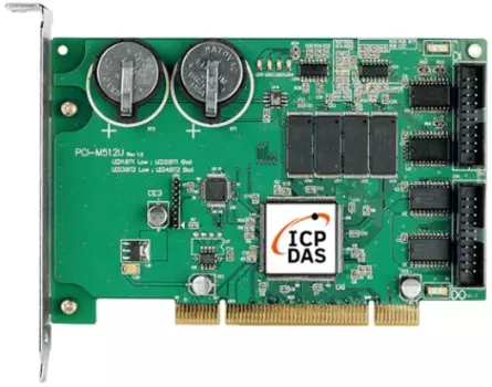 Плата ICP DAS PCI-M512U CR Universal PCI, 512K bytes memory board with DI/O