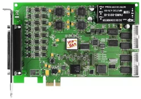 Плата ICP DAS PEX-DA4 PCI Express, 4-channel D/A board (RoHS)Includes one CA-4002 D-Sub connector