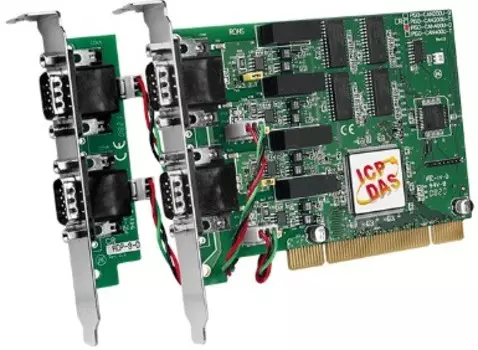 Плата ICP DAS PISO-CAN400U-D CR 4-Port Isolated Protection Universal PCI CAN Card with 9-Pin D-Sub Connector
