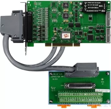 Плата ICP DAS PISO-DA8U/S CR PISO-DA8U with DN-37, CA-3710 D-Sub cable