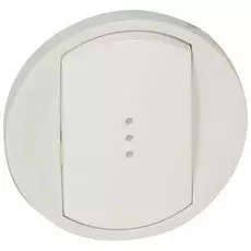 Плата Legrand 068003 Celiane центральная для выключателя с подсветкой белая