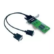 Плата MOXA CP-102EL-DB9M 2-портовая низкопрофильная плата RS-232 для шины PCI Express с разъемами DB9