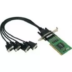 Плата MOXA CP-104UL-DB9M 4-портовая низкопрофильная плата RS-232 для шины Universal PCI с разъемами DB9