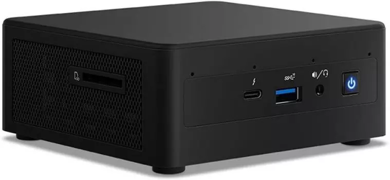 Платформа Intel RNUC11PAHI70000 i7-1165G7, 2xDDR4, 2.5" HDD/SSD, M.2, Iris Xe graphics, Glan, WiFi, BT, 4*USB 3.2, 2*Thunderbolt 3, HDMI, mDP, SDXC, b