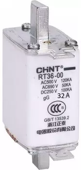 Плавкая вставка CHINT 521341 RT36-00-160 габарит 00 32А