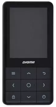 Плеер Digma Y4 Hi-Fi Flash BT 16Gb черный/2.4"/FM/microSDHC