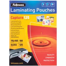Пленка Fellowes FS-53069 для ламинирования, 75х105 мм, 125 мкм, 100шт