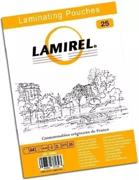 Пленка Lamirel LA-78800 для ламинирования А4, 75мкм, 25 шт.