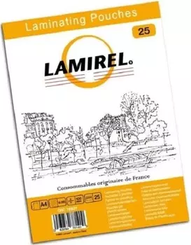 Пленка Lamirel LA-78801 для ламинирования А4, 100мкм, 25 шт.