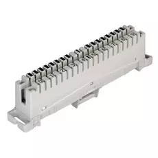 Плинт NikoMax NMC-PL10-CC-10 соединительный 10 пар, маркировка 0, 1, ... 9, крепление под кронштейн, 10шт