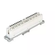 Плинт NikoMax NMC-PL10-DC-10 размыкаемый 10 пар, маркировка 0, 1, ... 9, крепление под кронштейн, 10шт