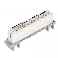 Плинт NIKOMAX NMC-PL10-DU-10 размыкаемый 10 пар, маркировка 0, 1, ... 9, крепление под круглые направляющие и кронштейн, 10шт