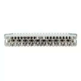 Плинт SUPRLAN 10-0502 с размыкаемыми контактами на 10 пар нормальнозамкнутый, маркировка 0-9