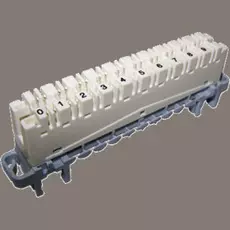 Плинт TWT TWT-LSA10P-DIS-5E размыкаемый LSA-PLUS-PROFIL, 10 пар, HIGHBAND, Кат. 5e, TWT, маркировка от 0 до 9, под хомут и профиль