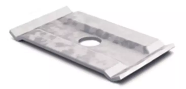 Площадка OSTEC ПППЛ-1,5-СЦ подвеса проволочного лотка 58х34, толщ. 1,5 мм, сталь, оцинкованная по методу Сендзимира (053001)