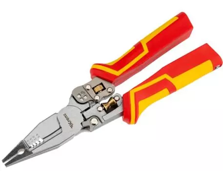 Плоскогубцы KRANZ KR-12-4656-3 многофункциональные диэлектрические с тестером PRO 210мм