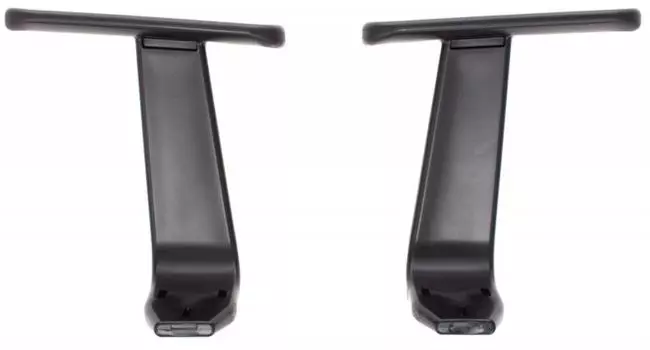 Подлокотник Бюрократ ARM/356NEW черный для офис.кресла 2шт пластик Т-образный