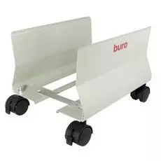 Подставка Buro BU-CS1AL напольная для системного блока на колёсах (металл, светло-серый, 9 - 23 см., до 24 кг)