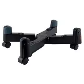 Подставка Buro BU-CS2AB напольная для системного блока на колёсах (пластик, черный, 10 - 24 см., до 10 кг)