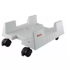 Подставка Buro BU-CS3AL напольная для системного блока на колёсах (пластик, светло-серый, 16.5 - 26.5 см., до 20 кг)