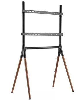 Подставка Cactus CS-ST1247BKWN для телевизора черный/орех 49"-70" макс.40кг напольная