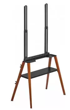 Подставка Cactus CS-ST3645BKWN для телевизора черный/орех 43"-65" макс.40кг напольный