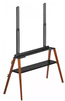 Подставка Cactus CS-ST3647BKWN для телевизора черный/орех 49"-75" макс.40кг напольный