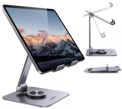 Подставка UGREEN LP894 45860_ складная, цвет: серый космос