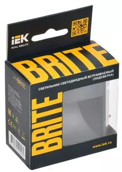 Подсветка LED IEK BR-FL20-K35 BRITE встраиваемая ПЛ20-БрМ Маренго