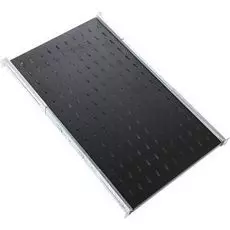 Полка ЦМО ТСВ-100-9005 перфорированная выдвижная с телескопическими направляющими, глубина 1000 мм, цвет черный