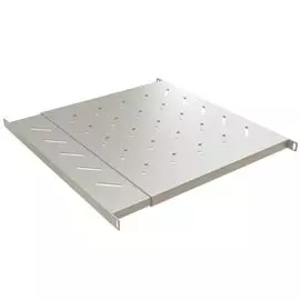 Полка Hyperline TSD3L-0.5U-405/700-RAL7035 c 19'' креплением, раздвижная, 0.5U, с регулируемой глубиной установки от 405 мм до 700 мм, нагрузка до 60