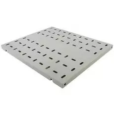 Полка NT SSt450 G 078177 19" усиленная, серая L=450мм., перфорированная, грузоподъемность 200кг