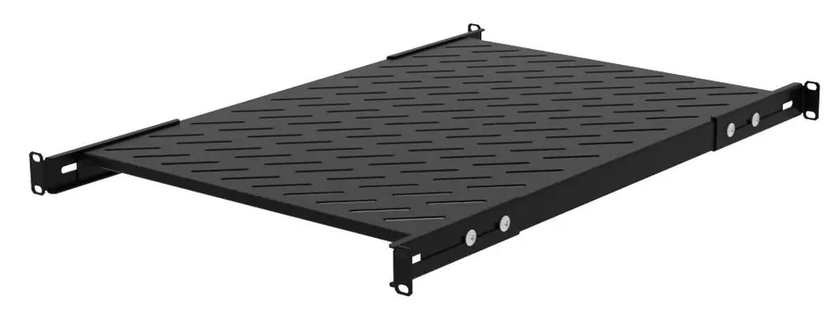 Полка стационарная Filum FL-RSHU-1U-620-BK 19" универсальная, 1U, глубина 620 мм, черная