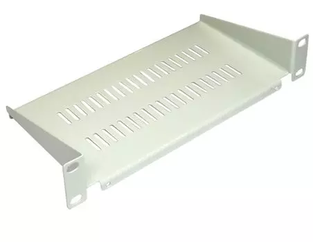 Полка TWT TWT-CBW10-SF120-1U-GY фронтальная для шкафа 10", 1U, глубиной 120 мм, серая