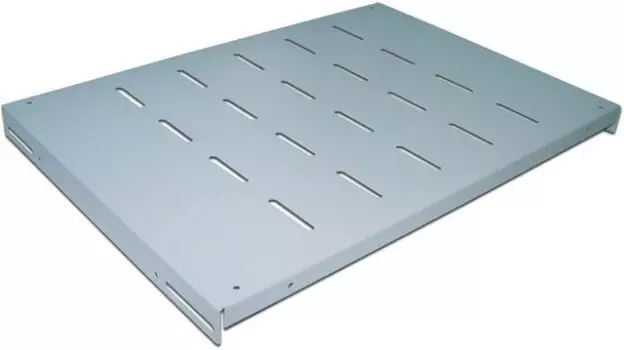 Полка TWT TWT-RACK2-S4-10/80 для двухрамных стоек глубиной 1000 мм, 4 точки, нагрузка - 80 кг, серая