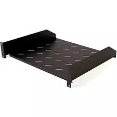 Полка угловая Hyperline TAL3-2U-300-RAL9005 с перфорацией 19", 2U, ширина 440 мм, глубина 300 мм, черный (RAL 9005)