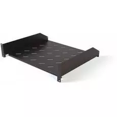 Полка угловая Hyperline TAL3-2U-400-RAL9005 с перфорацией 19", 2U, ширина 440 мм, глубина 400 мм, черный (RAL 9005)