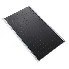 Полка выдвижная ЦМО ТСВ-45-9005 перфорированная с телескопическими направляющими, глубина 450 мм(черная)