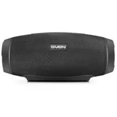 Портативная акустика 2.0 Sven PS-230 SV-017576 черная, 2x6Вт (RMS), FM-тюнер, USB, microSD, Bluetooth, Waterproof (IPx5), TWS, встроенный аккумулятор