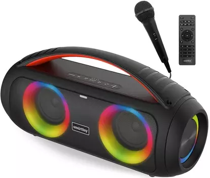 Портативная акустика SmartBuy SBS-5450 напольная ILLUSION, 40Вт, Bluetooth, MP3, FM-радио, микрофон, черный (1/8)