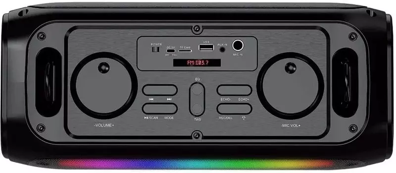 Портативная акустика SmartBuy SBS-5530 напольная AGILITY, 28Вт, Bluetooth, MP3, FM-радио, микрофон (1/6)