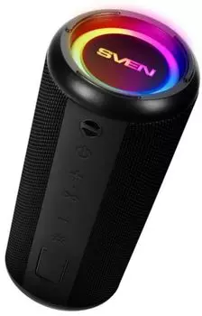 Портативная акустика Sven PS-315 SV-021702 черная (20 Вт, Waterproof (IPx6), TWS, Bluetooth, USB, microSD, 2000мА*ч)