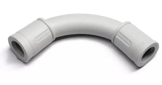 Поворот DKC 50020 90 град. труба-труба, IP67, д.20мм, "Express"